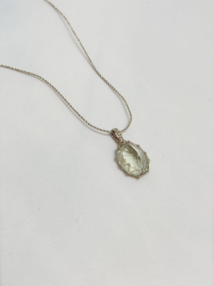 Pendentif SUGAR améthyste verte