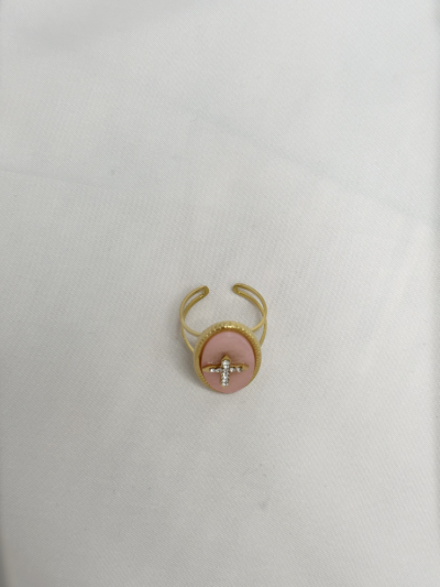 Bague AMY quartz rose 2