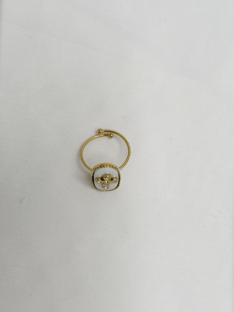 Bague PURE jade blanc