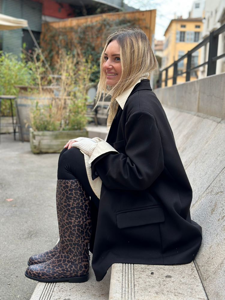 Bottes ALEXIA léopard