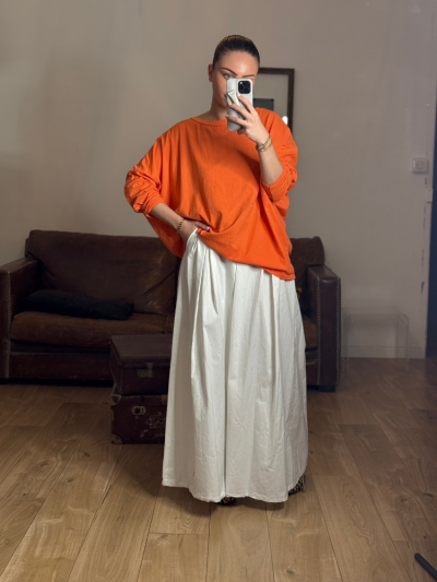 T-shirt NINETTE loose orange