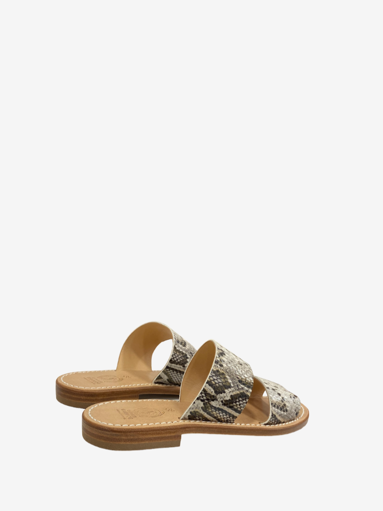Mules MARCELLE Python naturel