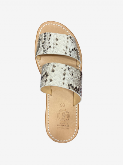 Mules MARCELLE Python naturel