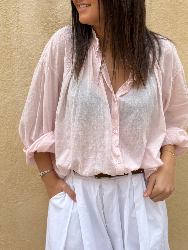 Chemise JOHANA rose dragée
