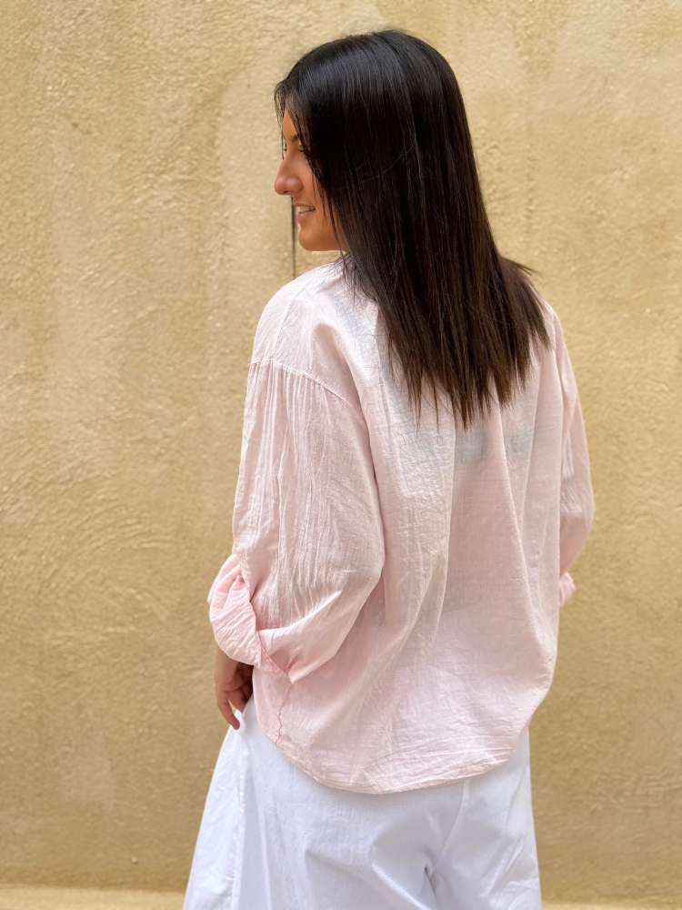 Chemise JOHANA rose dragée