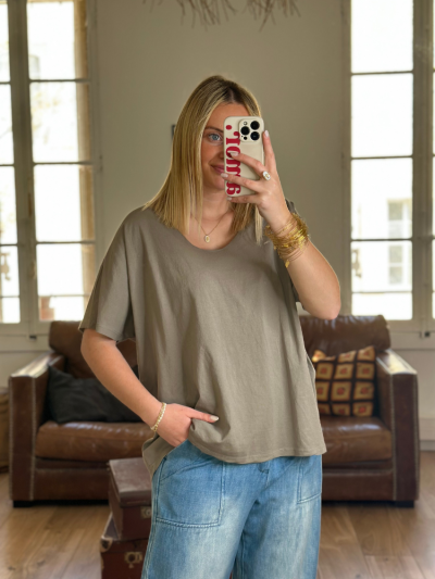T-shirt TILLY taupe