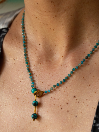 Ras de cou CLARA azurite