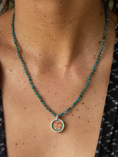 Ras de cou CLARA azurite