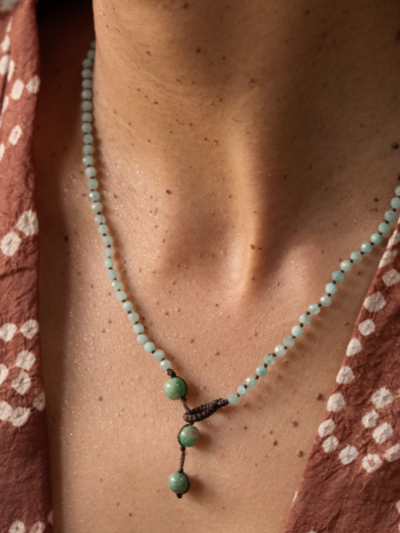 Ras de cou CLARA amazonite
