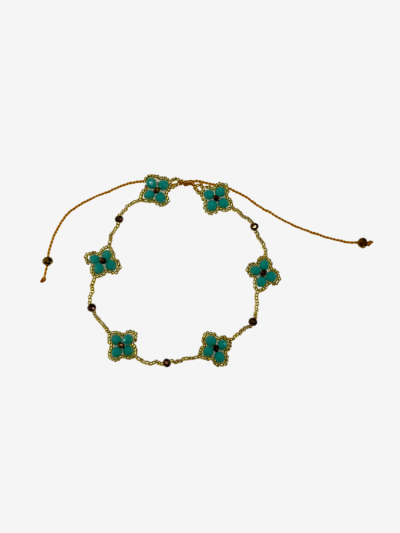 Bracelet cheville TANIA turquoise