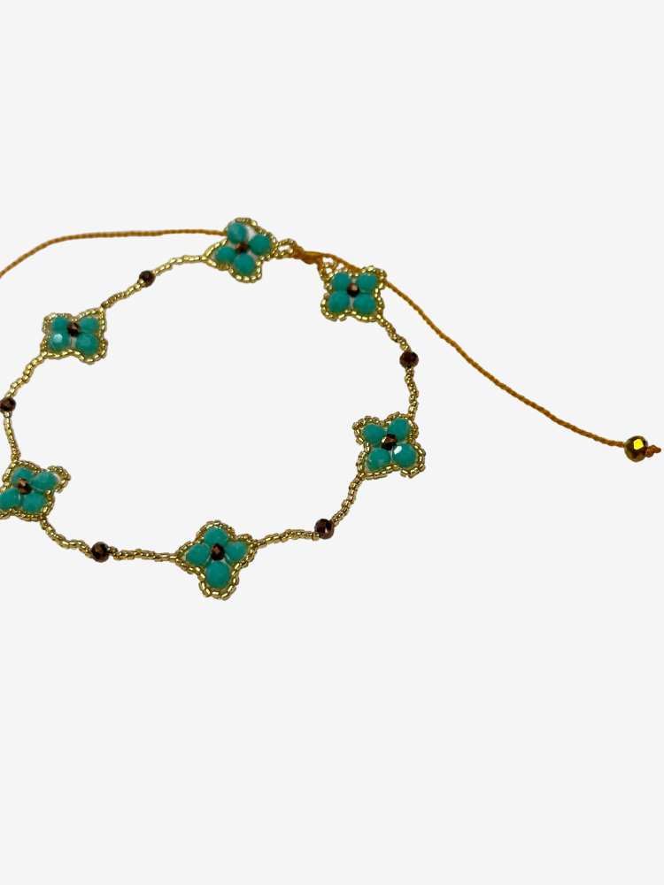 Bracelet cheville TANIA turquoise