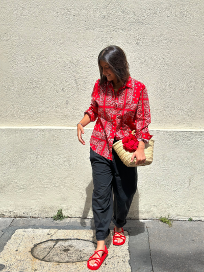 Sandales TOE JOE rouge