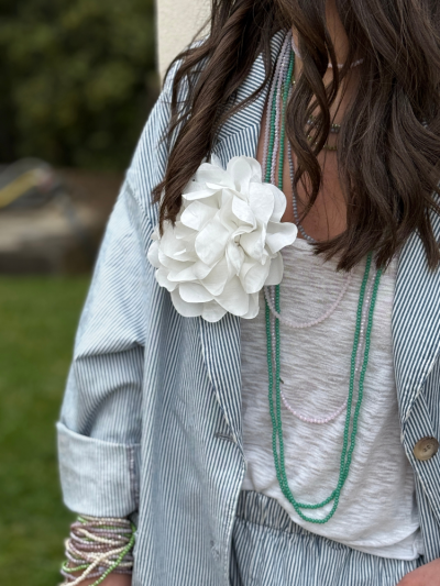 Broche ROSITA blanc