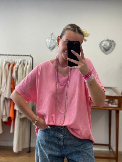 T-shirt TILLY rose clair