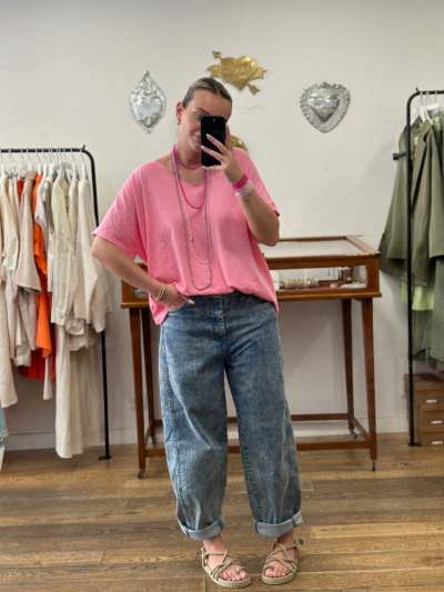 T-shirt TILLY rose clair 2