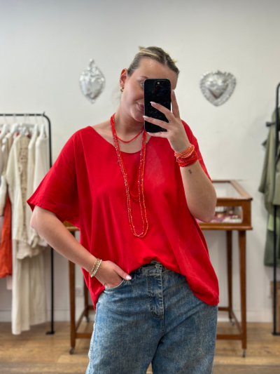 T-shirt TILLY rouge