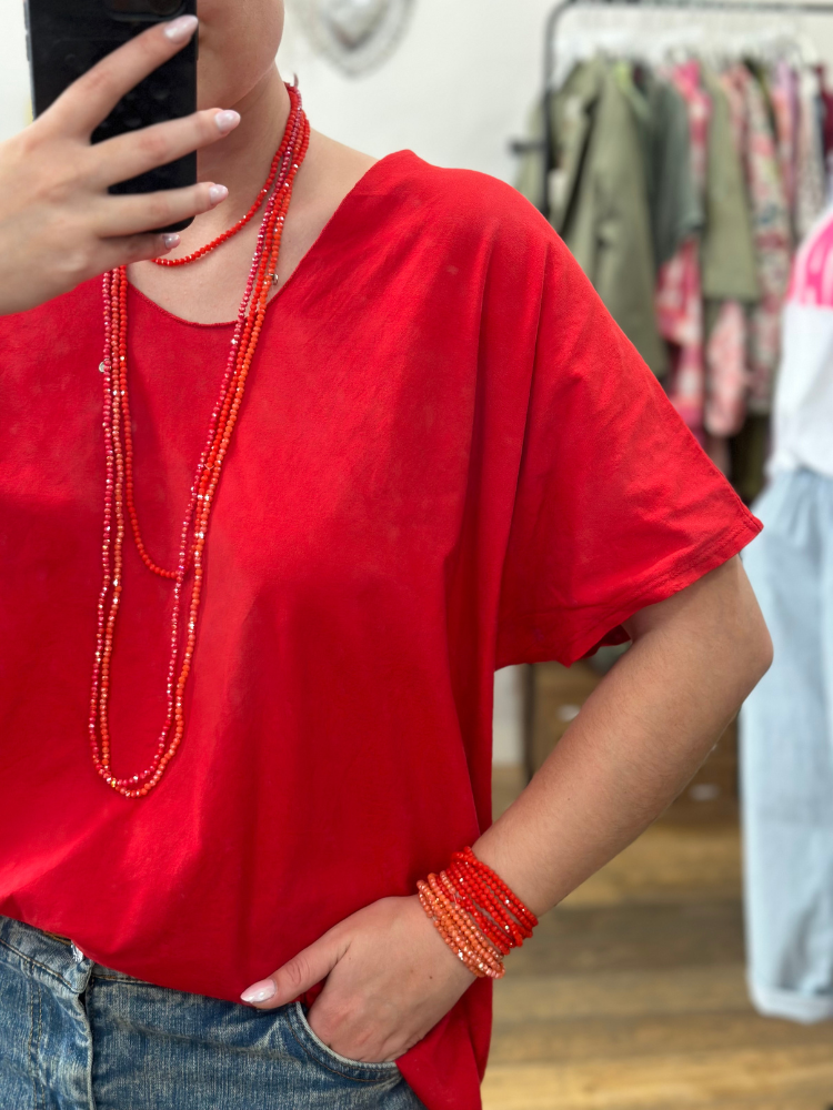 T-shirt TILLY rouge