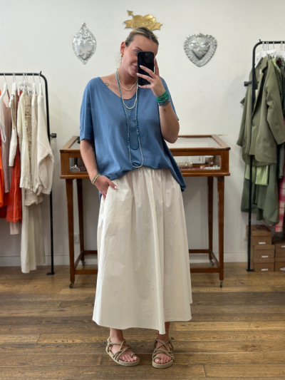 T-shirt TILLY bleu jean