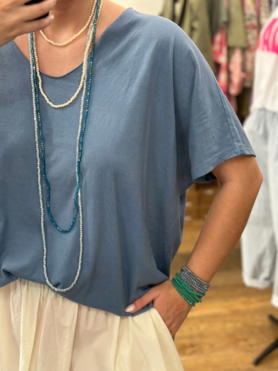 T-shirt TILLY bleu jean