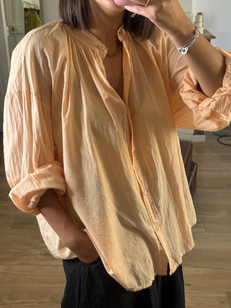 Chemise JOHANA abricot