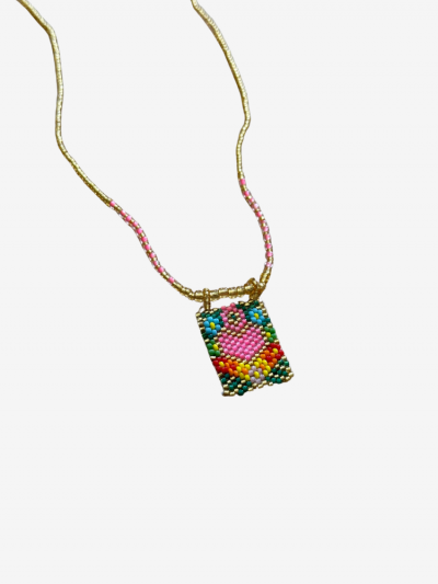 collier CODY multi rose 2