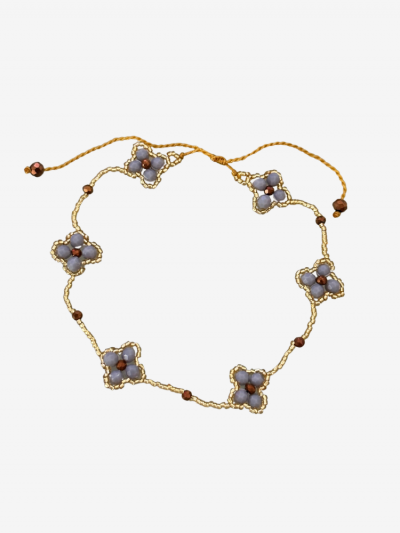 Bracelet cheville TANIA gris