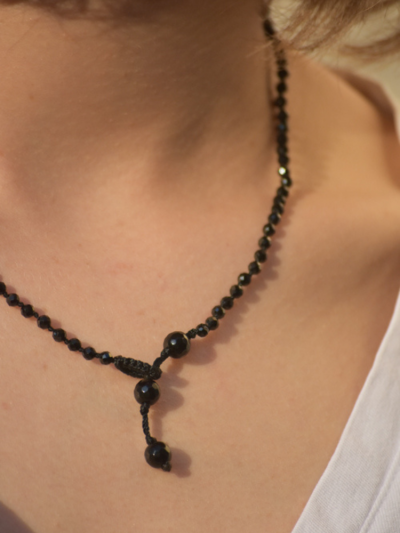 Ras de cou CLARA onyx noir 2
