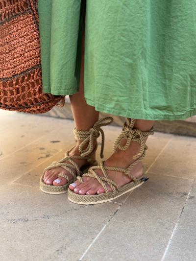 Sandales ISLA beige avec semelle