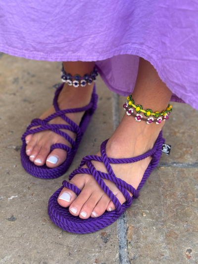 Sandales TOE JOE violet