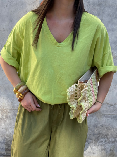 T-shirt TINA vert pomme