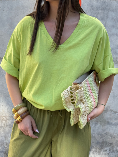 T-shirt TINA vert pomme