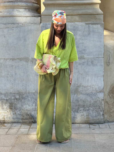 T-shirt TINA vert pomme 2