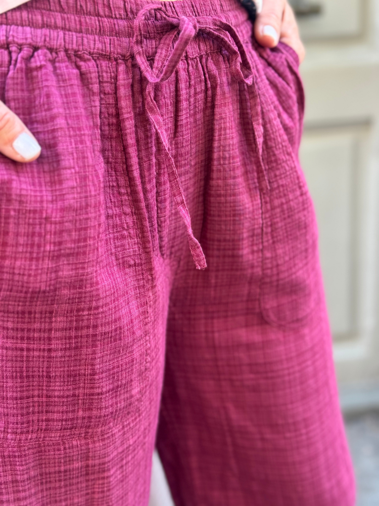 Pantalon CANDICE bordeaux