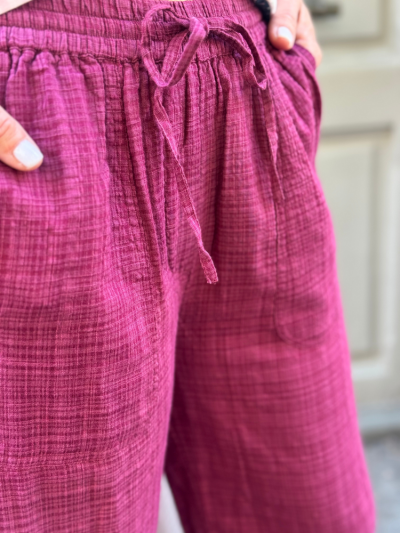 Pantalon CANDICE bordeaux