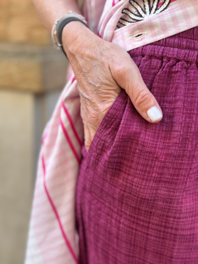 Pantalon CANDICE bordeaux