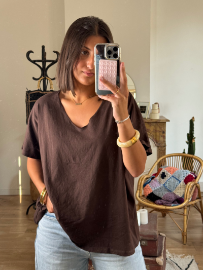 T-shirt TILLY choco