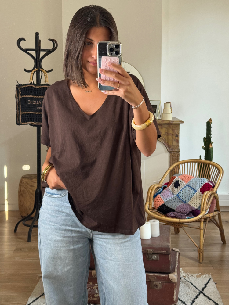 T-shirt TILLY choco