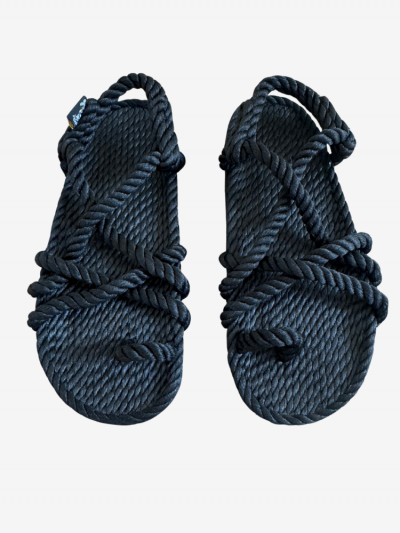 Sandales TOE JOE noir avec semelle