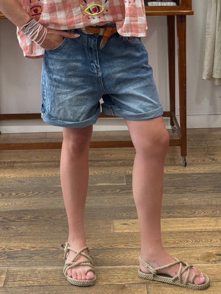 Short ESTELLE bleu jean