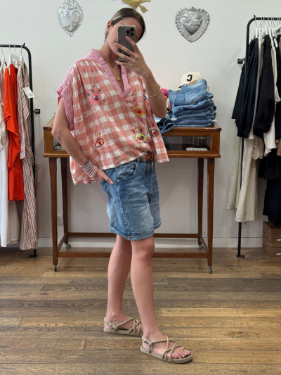 Short ESTELLE bleu jean