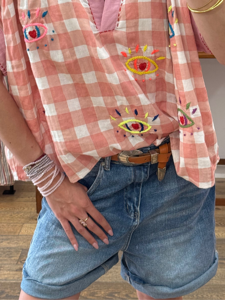 Short ESTELLE bleu jean