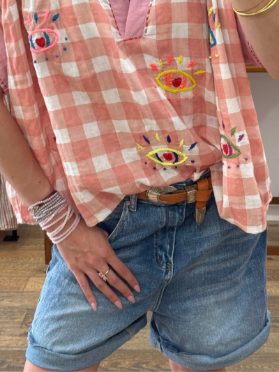 Short ESTELLE bleu jean