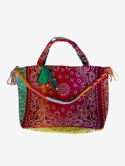 Cabas patch tie and dye