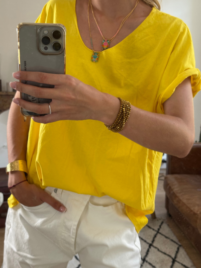 T-shirt TILLY jaune 2