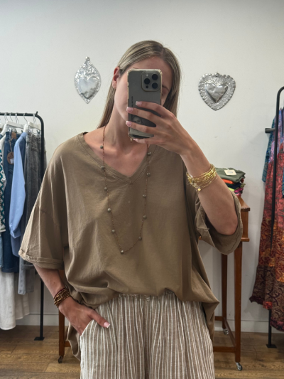 T-shirt TINA camel
