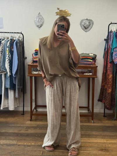 T-shirt TINA camel 2