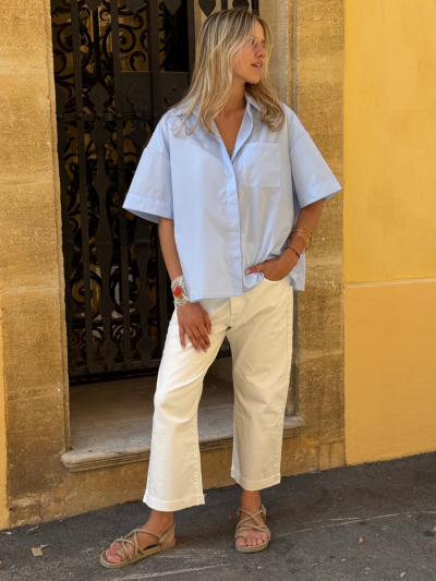Chemise CELESTE bleu ciel