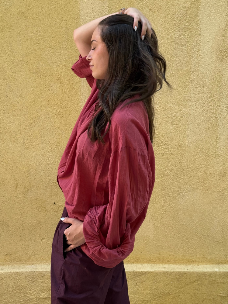 Chemise JOHANA bordeaux