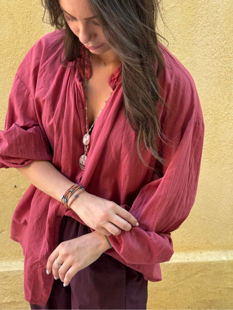 Chemise JOHANA bordeaux