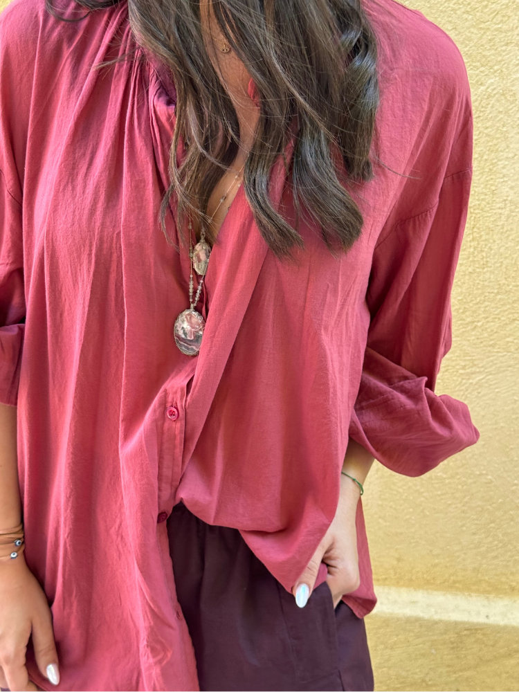 Chemise JOHANA bordeaux